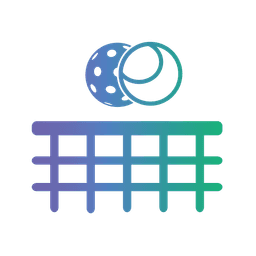 Over the net and in logo